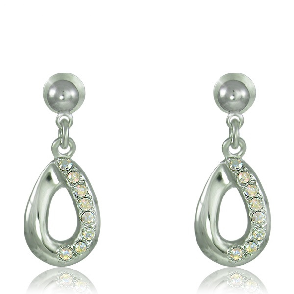 Náušnice Porto Crystal AB- Rhodium