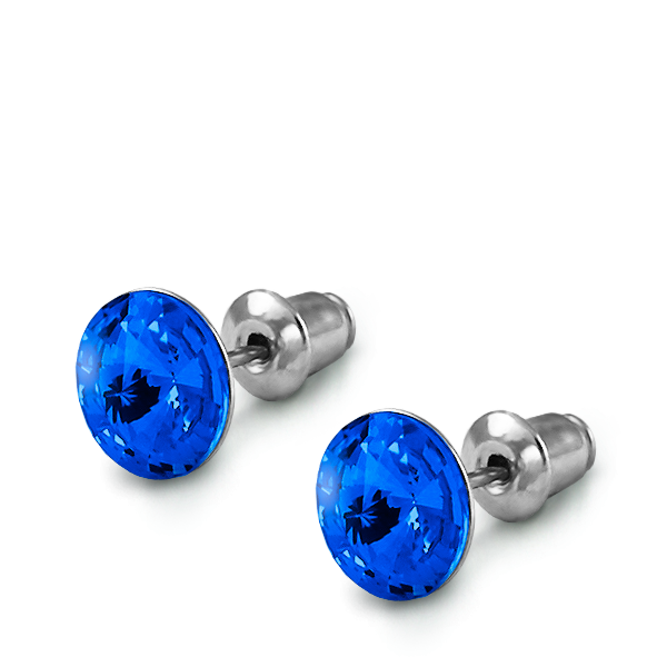 Náušnice Rivoli Sapphire 8 mm
