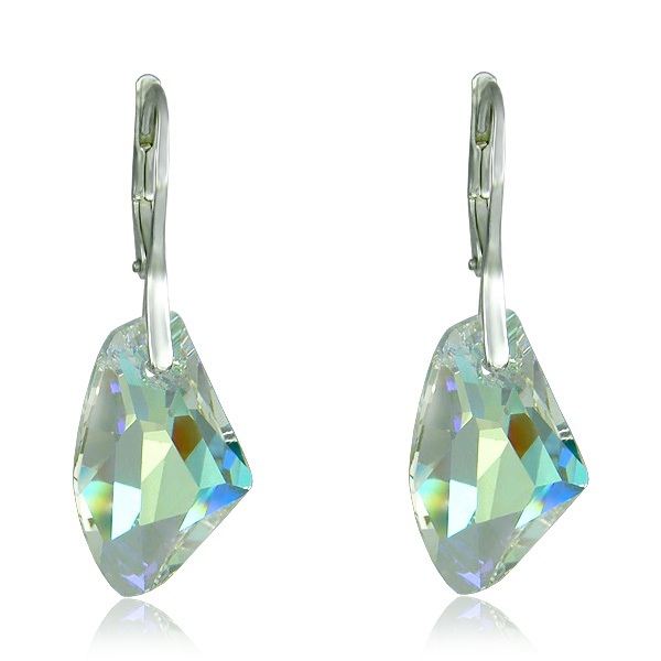 Náušnice Kámen S Crystal AB Ag