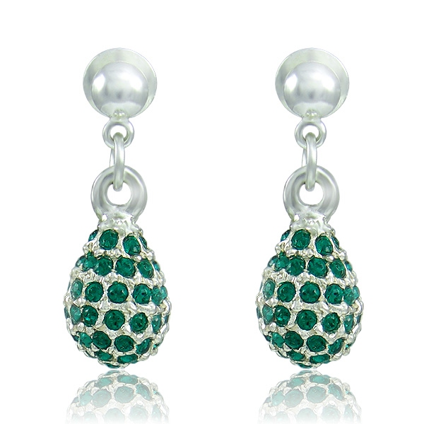 Náušnice Kapka M4 Emerald