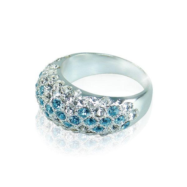Prsten Kyllie Aquamarine - Velikost prstenu - 60