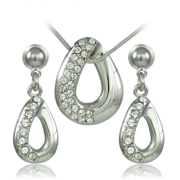 Souprava Porto Crystal - Rhodium
