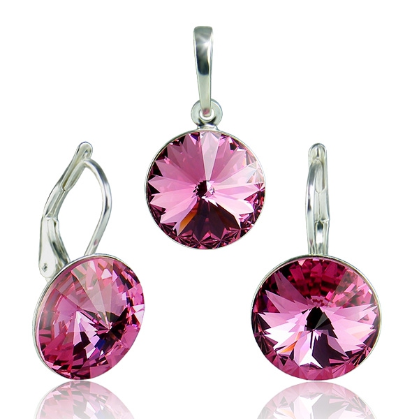 Souprava Rivoli Rose - Celostříbrná souprava - materiál stříbro Ag 925/1000