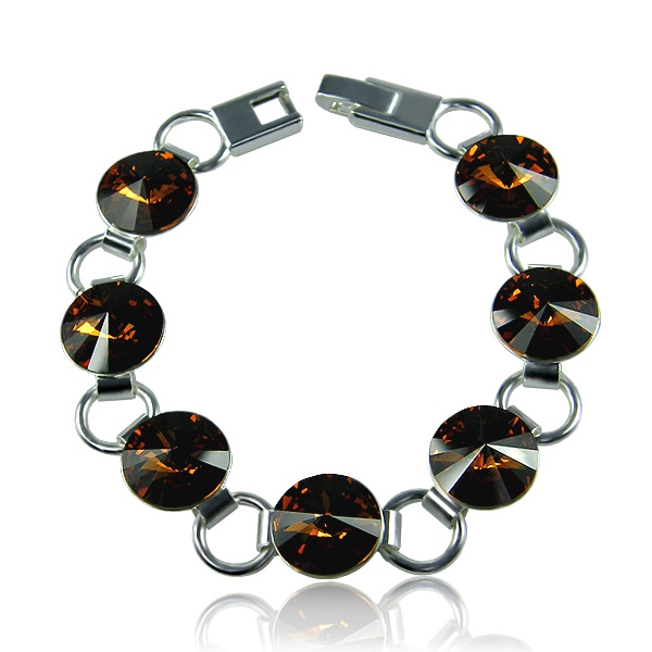 Náramek Rivoli Smoked Topaz - Nepožaduji prodloužit náramek - délka 17,5 cm