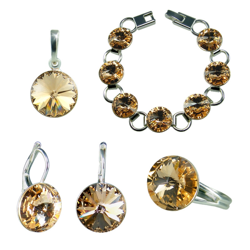 Set Rivoli Light Peach - Nepožaduji prodloužit náramek - délka 17,5 cm
