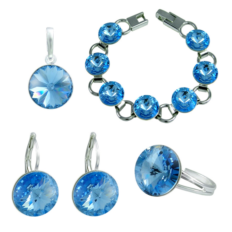 Set Rivoli Light Sapphire - Požaduji prodloužit náramek o 2 cm - délka 19,5 cm