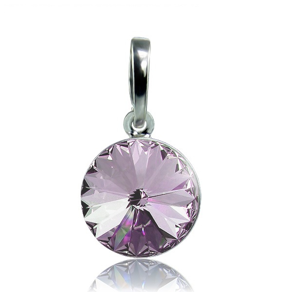 Stříbrný náhrdelník Rivoli Violet Ag
