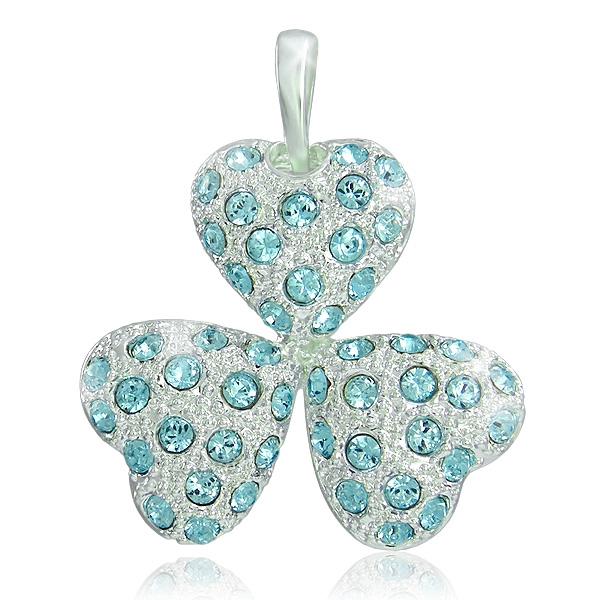 Náhrdelník Srdíčka Aquamarine