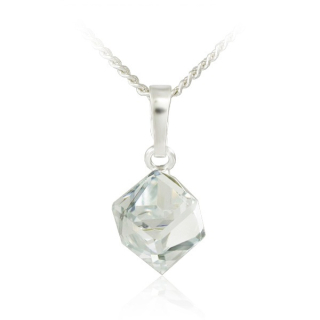 Náhrdelník Kostička Crystal Ag