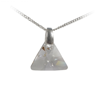 Náhrdelník Triangle Crystal Ag