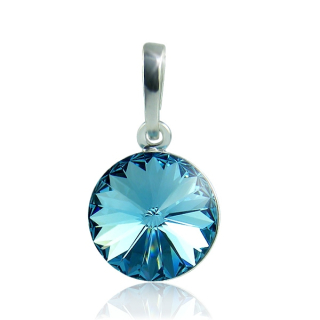 Stříbrný náhrdelník Rivoli Aquamarine Ag