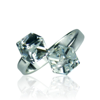 Prsten Kostka Crystal - Velikost prstenu - 57