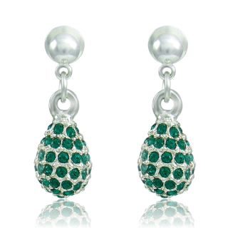 Náušnice Kapka M4 Emerald
