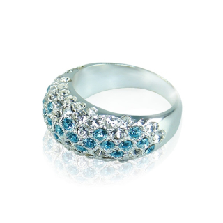 Prsten Kyllie Aquamarine - Velikost prstenu - 52