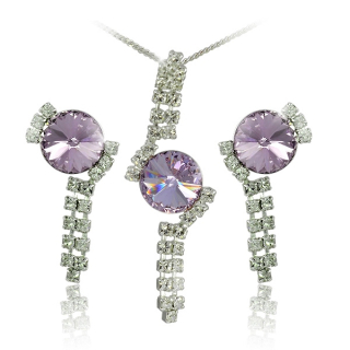 Štrasová souprava Rivoli Violet