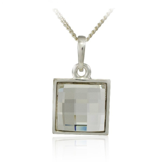 Náhrdelník Čtverec Crystal