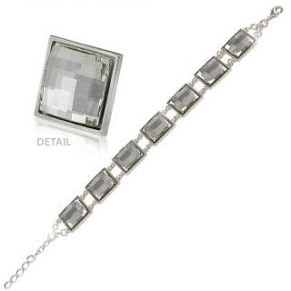 Náramek Čtverec Crystal