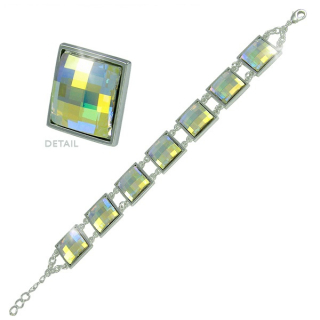 Náramek Čtverec Crystal AB