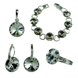 Set Rivoli Crystal - Nepožaduji prodloužit náramek - délka 17,5 cm