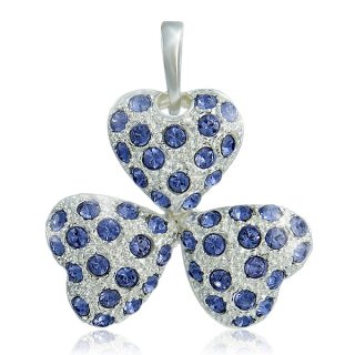 Náhrdelník Srdíčka Tanzanite