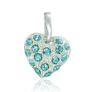 Náhrdelník Srdíčko Aquamarine