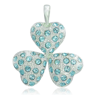 Náhrdelník Srdíčka Aquamarine