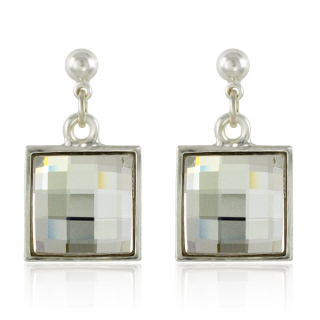 Náušnice Čtverec Crystal