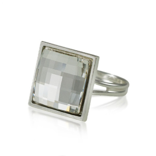 Prsten Čtverec Crystal