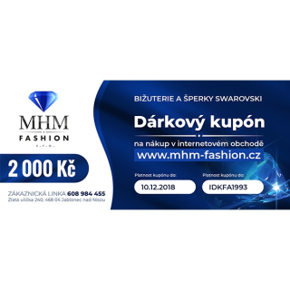 Dárkový kupón 2000,- Kč