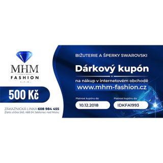 Dárkový kupón 500,- Kč