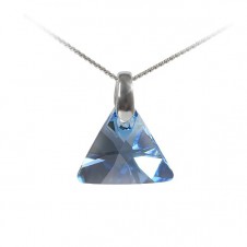 Náhrdelník Triangle Aquamarine Ag
